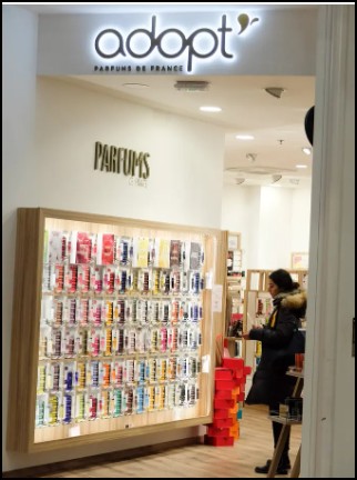 Le magasin Adopt Parfums de France a bénéficié du service SEO multilingue de l'agence Pierrot à Bordeaux