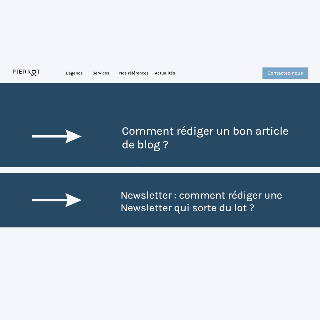 Comment rédiger un bon article de blog + Newsletter : comment rédiger une newsletter qui sorte du lot ? - Agence Pierrot.