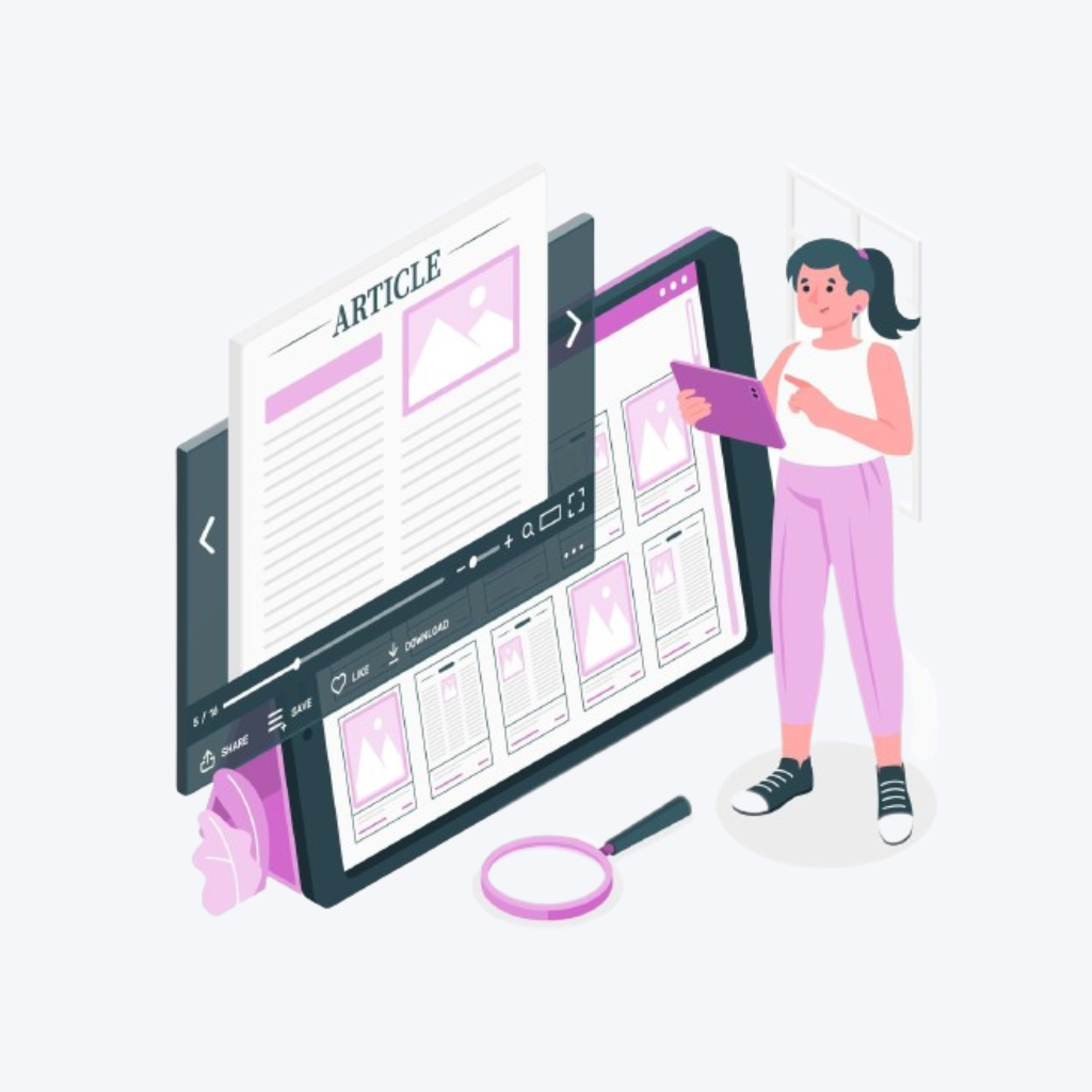 Étape pour écrire un article de blog.