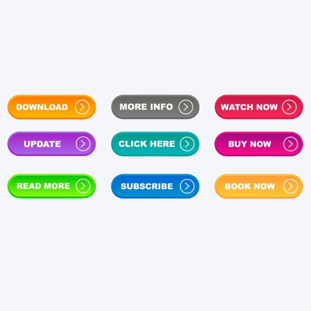 Exemples de CTA pour une page de vente.
